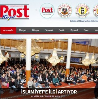 post gazete Almanlar Camilere akın etti